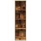 vidaXL Βιβλιοθήκη Όψη Παλαιού Ξύλου 40x24x143 εκ. Επεξεργασμένο Ξύλο