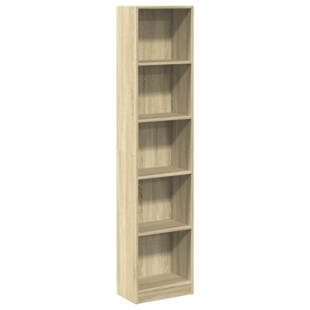 vidaXL Βιβλιοθήκη Sonoma Δρυς 40x24x176 εκ. από Επεξεργασμένο Ξύλο