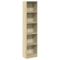 vidaXL Βιβλιοθήκη Sonoma Δρυς 40x24x176 εκ. από Επεξεργασμένο Ξύλο