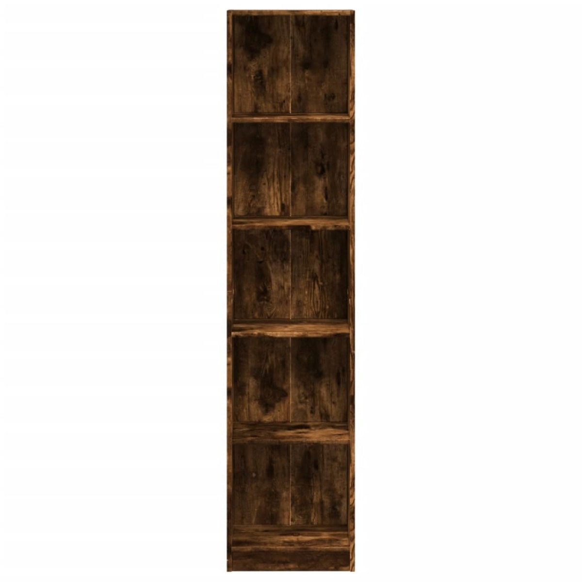 vidaXL Βιβλιοθήκη Καπνιστή Δρυς 40x24x176 εκ. από Επεξεργασμένο Ξύλο