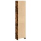 vidaXL Βιβλιοθήκη Καπνιστή Δρυς 40x24x176 εκ. από Επεξεργασμένο Ξύλο