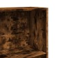 vidaXL Βιβλιοθήκη Καπνιστή Δρυς 40x24x176 εκ. από Επεξεργασμένο Ξύλο