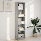 vidaXL Βιβλιοθήκη Γκρι Sonoma 40x24x176 εκ. από Επεξεργασμένο Ξύλο