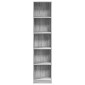 vidaXL Βιβλιοθήκη Γκρι Sonoma 40x24x176 εκ. από Επεξεργασμένο Ξύλο