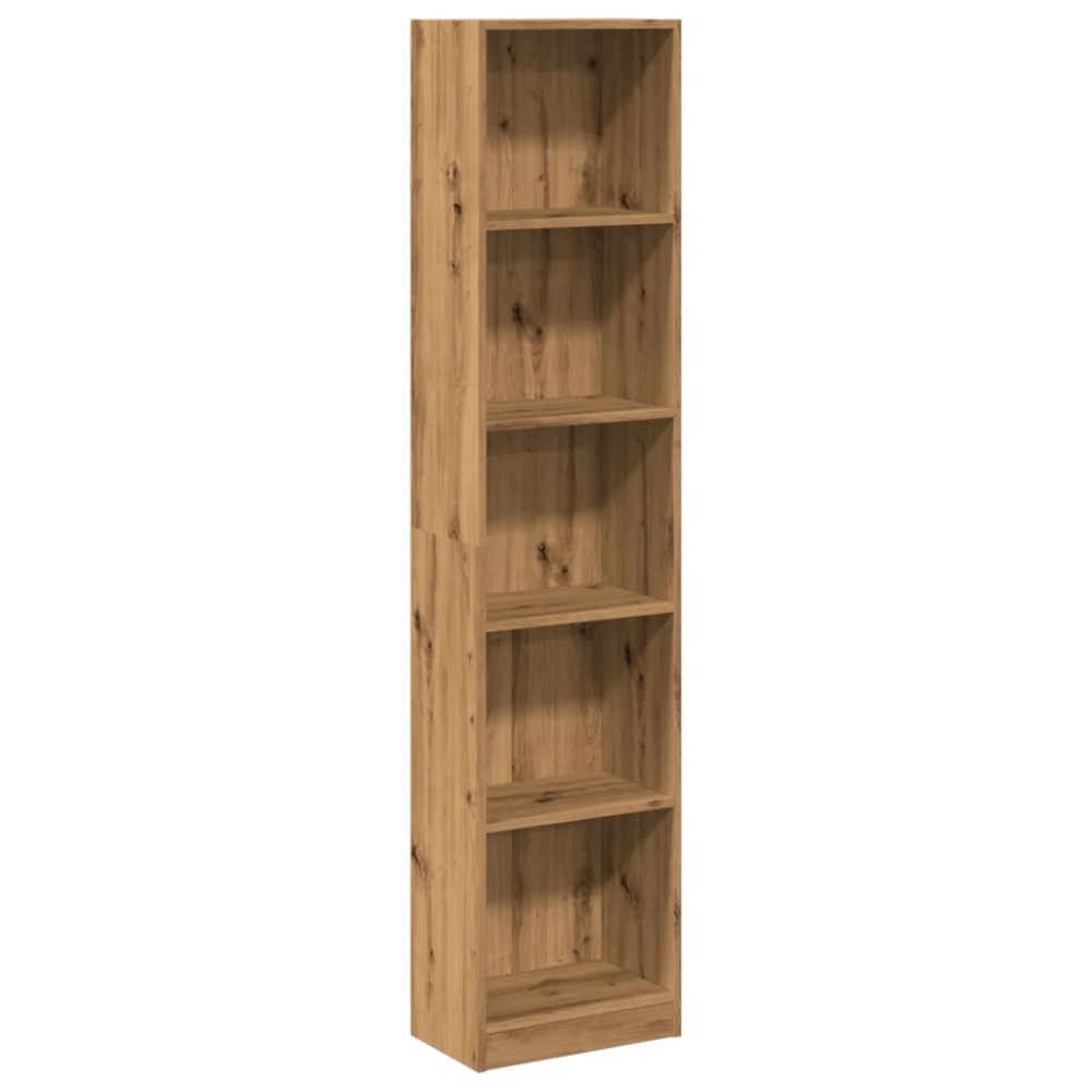 vidaXL Βιβλιοθήκη από Τεχνητό Δρυ 40 x 24 x 176 εκ. από Τεχνητό Ξύλο