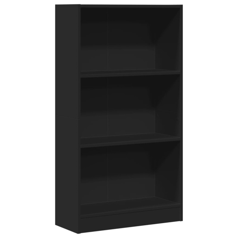 vidaXL Βιβλιοθήκη Μαύρη 60x24x109 εκ. από Επεξεργασμένο Ξύλο