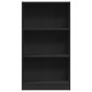 vidaXL Βιβλιοθήκη Μαύρη 60x24x109 εκ. από Επεξεργασμένο Ξύλο