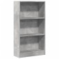 vidaXL Βιβλιοθήκη Γκρι Σκυροδέματος 60x24x109 εκ. Επεξεργ. Ξύλο