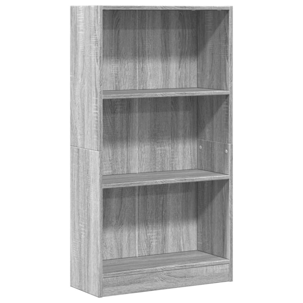 vidaXL Βιβλιοθήκη Γκρι Sonoma 60x24x109 εκ. από Επεξεργ. Ξύλο