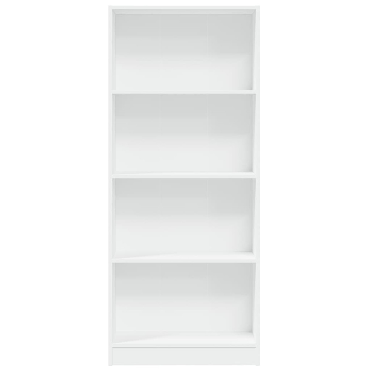 vidaXL Βιβλιοθήκη Λευκή 60x24x143 εκ. από Επεξεργασμένο Ξύλο