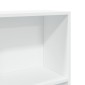 vidaXL Βιβλιοθήκη Λευκή 60x24x143 εκ. από Επεξεργασμένο Ξύλο