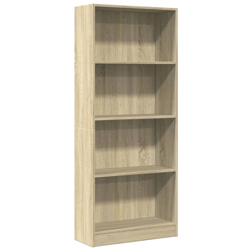 vidaXL Βιβλιοθήκη Sonoma Δρυς 60x24x143 εκ. από Επεξεργασμένο Ξύλο