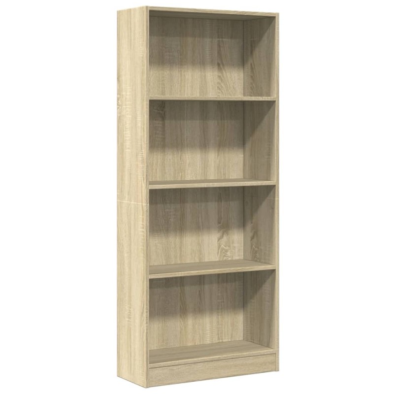 vidaXL Βιβλιοθήκη Sonoma Δρυς 60x24x143 εκ. από Επεξεργασμένο Ξύλο