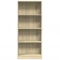 vidaXL Βιβλιοθήκη Sonoma Δρυς 60x24x143 εκ. από Επεξεργασμένο Ξύλο