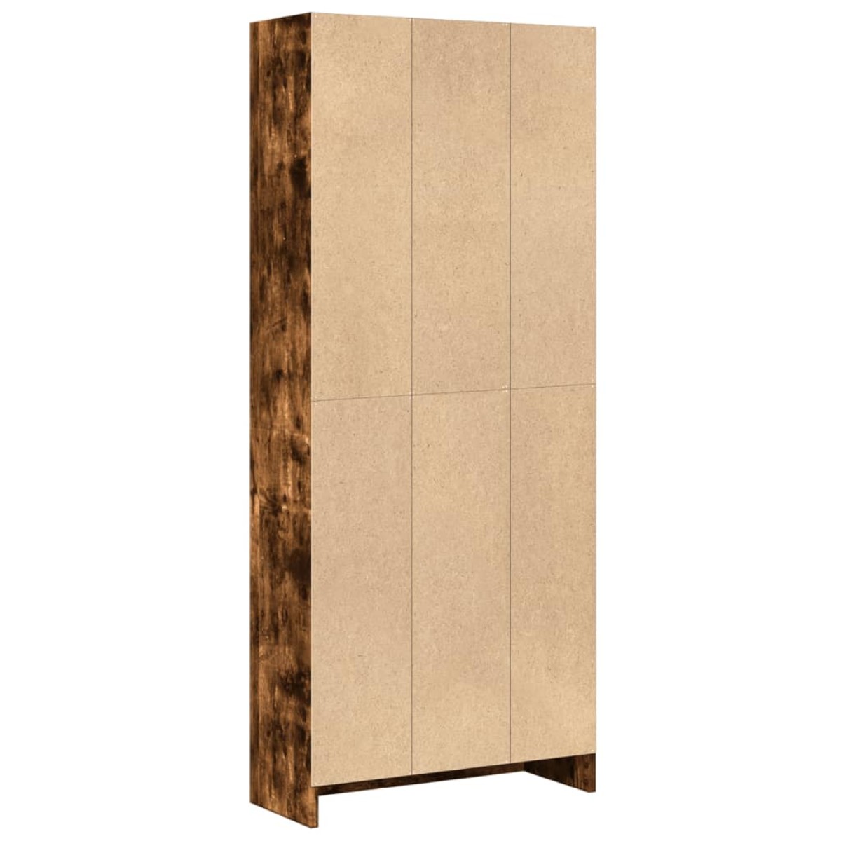 vidaXL Βιβλιοθήκη Καπνιστή Δρυς 60x24x143 εκ. από Επεξεργασμένο Ξύλο