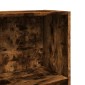 vidaXL Βιβλιοθήκη Καπνιστή Δρυς 60x24x143 εκ. από Επεξεργασμένο Ξύλο