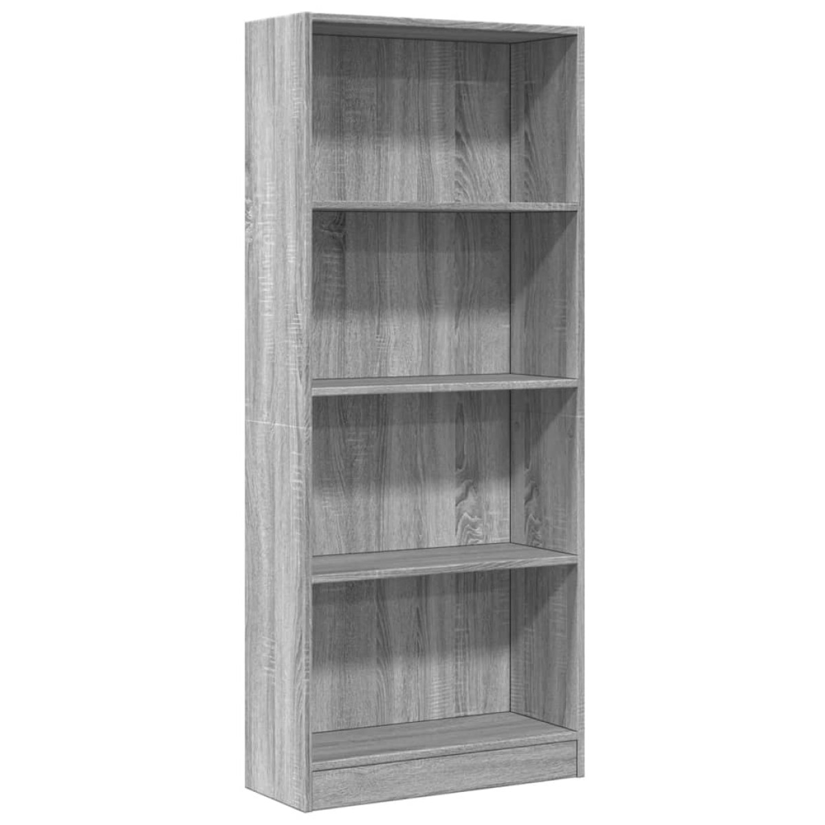 vidaXL Βιβλιοθήκη Γκρι Sonoma 60x24x143 εκ. από Επεξεργ. Ξύλο