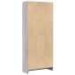 vidaXL Βιβλιοθήκη Γκρι Sonoma 60x24x143 εκ. από Επεξεργ. Ξύλο