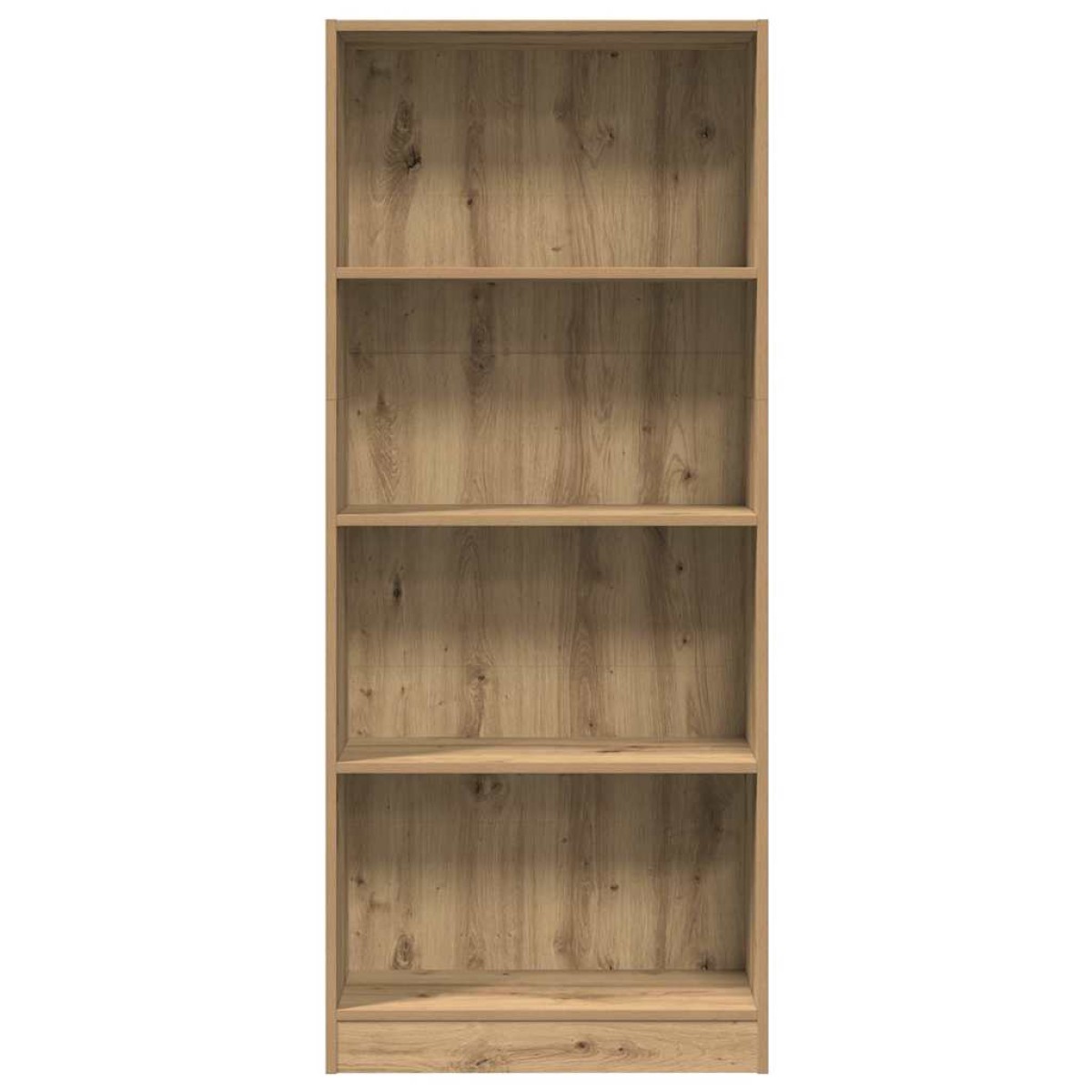 vidaXL Βιβλιοθήκη Αρτισιανή Δρυς 60x24x143 εκ. από Επεξεργασμένο Ξύλο