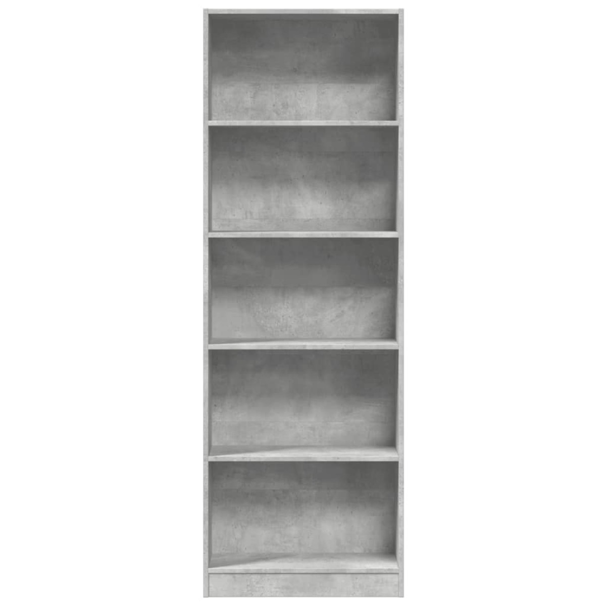vidaXL Βιβλιοθήκη Γκρι Σκυροδέματος 60x24x176 εκ. Επεξεργ. Ξύλο