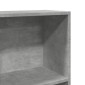 vidaXL Βιβλιοθήκη Γκρι Σκυροδέματος 60x24x176 εκ. Επεξεργ. Ξύλο