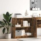 vidaXL Βιβλιοθήκη Καπνιστή Δρυς 80x24x76 εκ. από Επεξεργασμένο Ξύλο