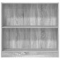 vidaXL Βιβλιοθήκη Γκρι Sonoma 80x24x76 εκ. από Επεξεργασμένο Ξύλο