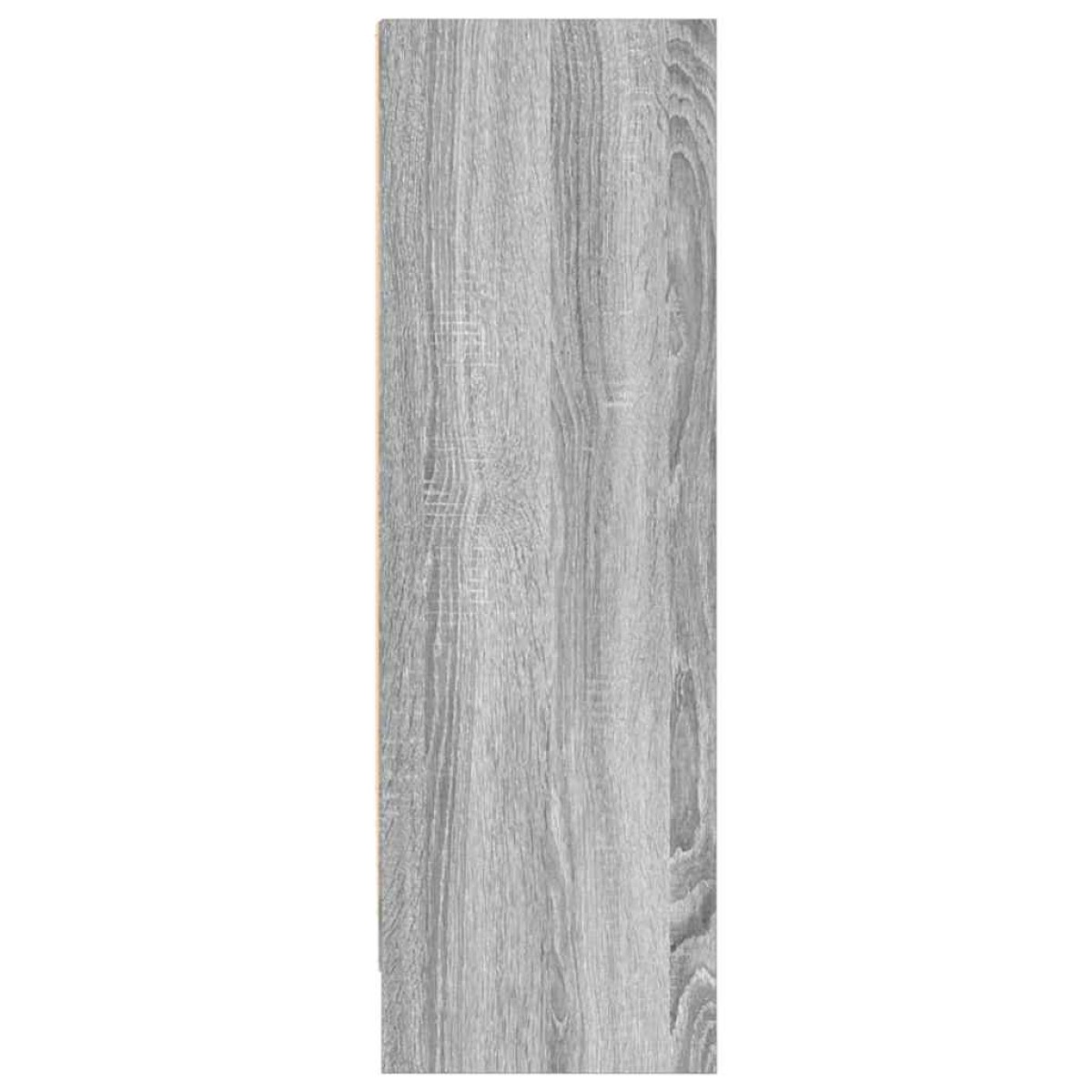 vidaXL Βιβλιοθήκη Γκρι Sonoma 80x24x76 εκ. από Επεξεργασμένο Ξύλο