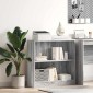 vidaXL Βιβλιοθήκη Γκρι Sonoma 80x24x76 εκ. από Επεξεργασμένο Ξύλο