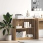 vidaXL Βιβλιοθήκη Αρτισιανή Δρυς 80x24x76 εκ. από Επεξεργασμένο Ξύλο