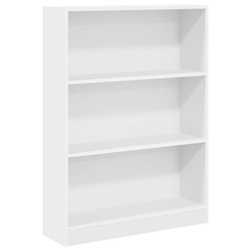 vidaXL Βιβλιοθήκη Λευκή 80x24x109 εκ. από Επεξεργασμένο Ξύλο