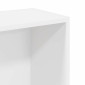 vidaXL Βιβλιοθήκη Λευκή 80x24x109 εκ. από Επεξεργασμένο Ξύλο