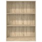 vidaXL Βιβλιοθήκη Sonoma Δρυς 80x24x109 εκ. από Επεξεργασμένο Ξύλο