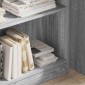 vidaXL Βιβλιοθήκη Γκρι Sonoma 80x24x109 εκ. από Επεξεργ. Ξύλο