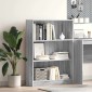 vidaXL Βιβλιοθήκη Γκρι Sonoma 80x24x109 εκ. από Επεξεργ. Ξύλο