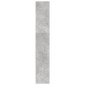 vidaXL Βιβλιοθήκη Γκρι Σκυροδέματος 80x24x143 εκ. Επεξεργ. Ξύλο
