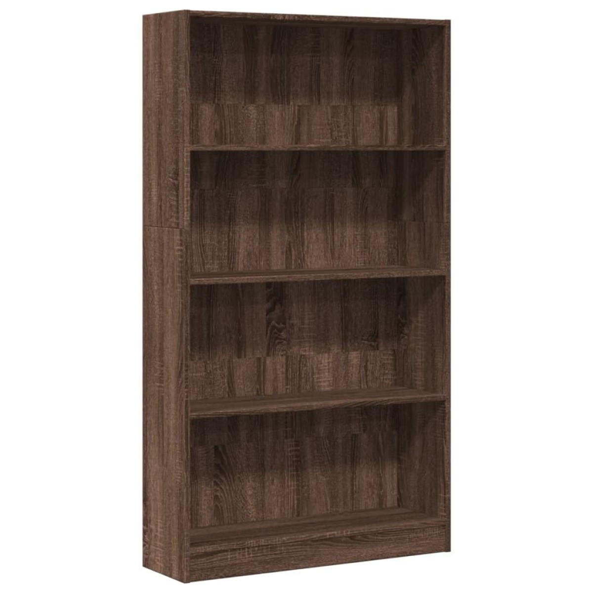 vidaXL Βιβλιοθήκη Καφέ Δρυς 80x24x143 εκ. από Επεξεργασμένο Ξύλο