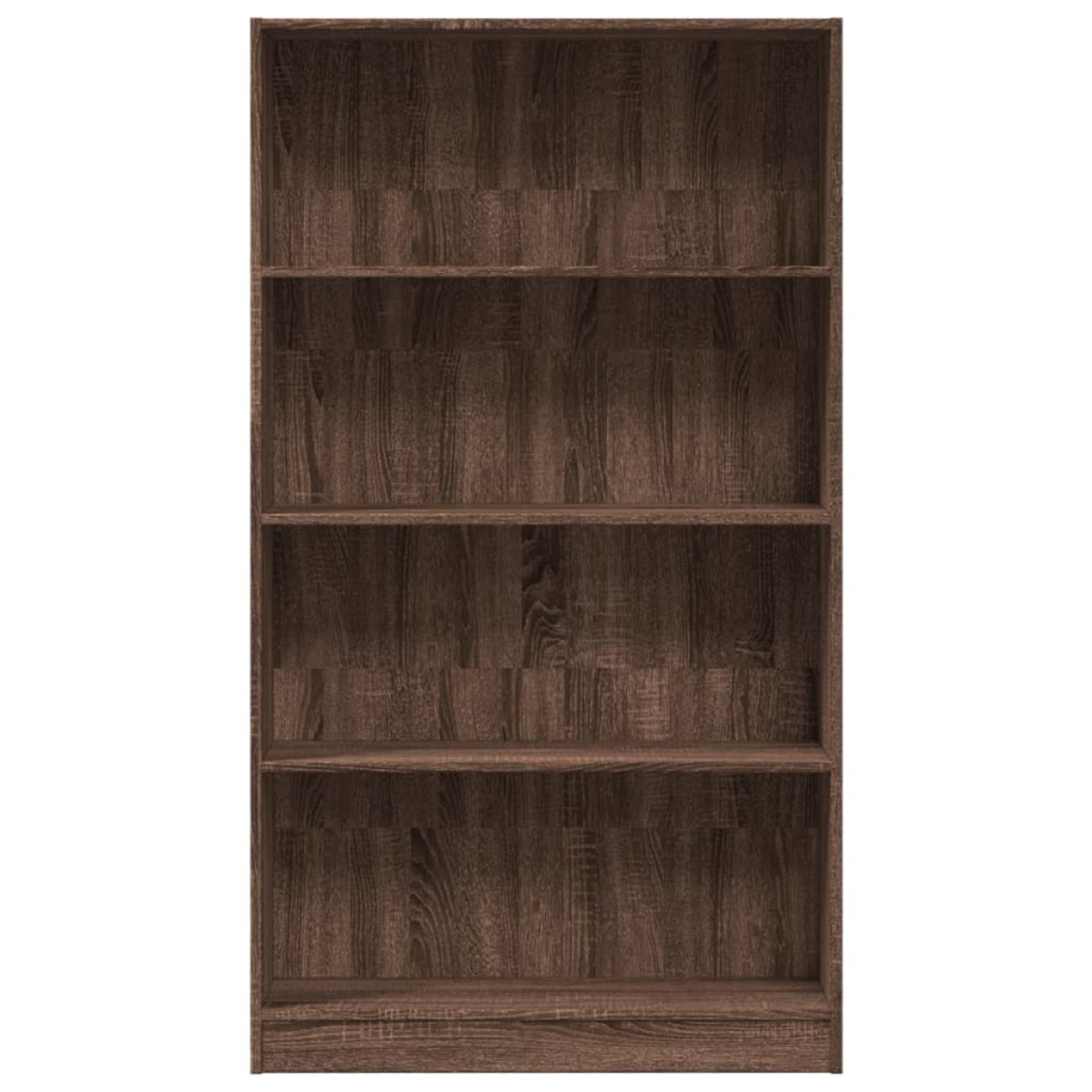 vidaXL Βιβλιοθήκη Καφέ Δρυς 80x24x143 εκ. από Επεξεργασμένο Ξύλο