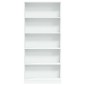 vidaXL Βιβλιοθήκη Λευκή 80x24x176 εκ. από Επεξεργασμένο Ξύλο