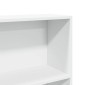 vidaXL Βιβλιοθήκη Λευκή 80x24x176 εκ. από Επεξεργασμένο Ξύλο