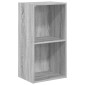 vidaXL Βιβλιοθήκη Γκρι Sonoma 40x30x77 εκ. από Επεξεργασμένο Ξύλο