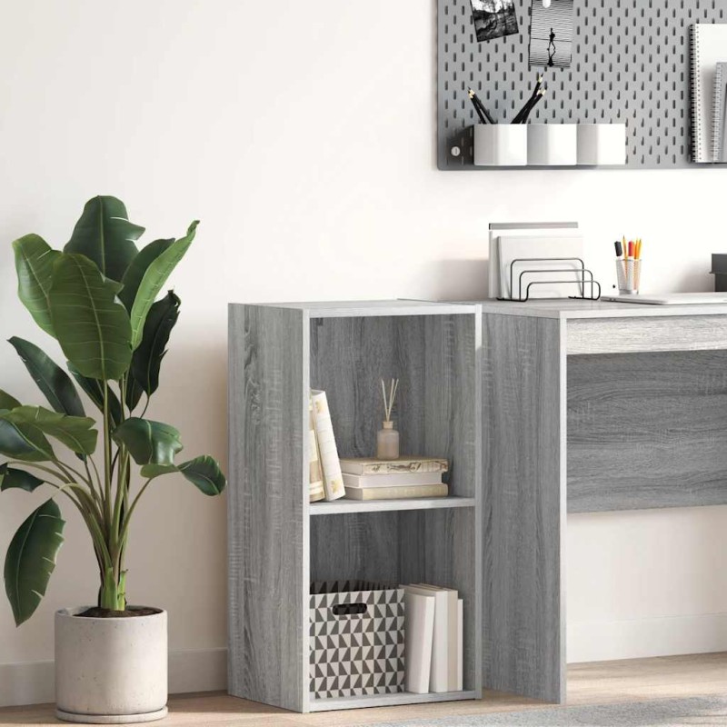 vidaXL Βιβλιοθήκη Γκρι Sonoma 40x30x77 εκ. από Επεξεργασμένο Ξύλο