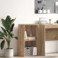 vidaXL Βιβλιοθήκη Αρτισιανή Δρυς 40x30x77 εκ. από Επεξεργασμένο Ξύλο