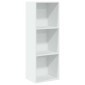 vidaXL Βιβλιοθήκη Λευκή 40x30x114 εκ. από Επεξεργασμένο Ξύλο