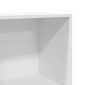 vidaXL Βιβλιοθήκη Λευκή 40x30x114 εκ. από Επεξεργασμένο Ξύλο
