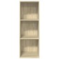 vidaXL Βιβλιοθήκη Sonoma Δρυς 40x30x114 εκ. από Επεξεργασμένο Ξύλο