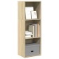 vidaXL Βιβλιοθήκη Sonoma Δρυς 40x30x114 εκ. από Επεξεργασμένο Ξύλο
