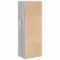 vidaXL Βιβλιοθήκη Γκρι Sonoma 40x30x114 εκ. από Επεξεργασμένο Ξύλο