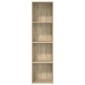 vidaXL Βιβλιοθήκη Sonoma Δρυς 40x30x152 εκ. από Επεξεργασμένο Ξύλο