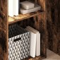 vidaXL Βιβλιοθήκη Καπνιστή Δρυς 40x30x152 εκ. από Επεξεργασμένο Ξύλο
